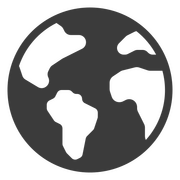 Globe icon.